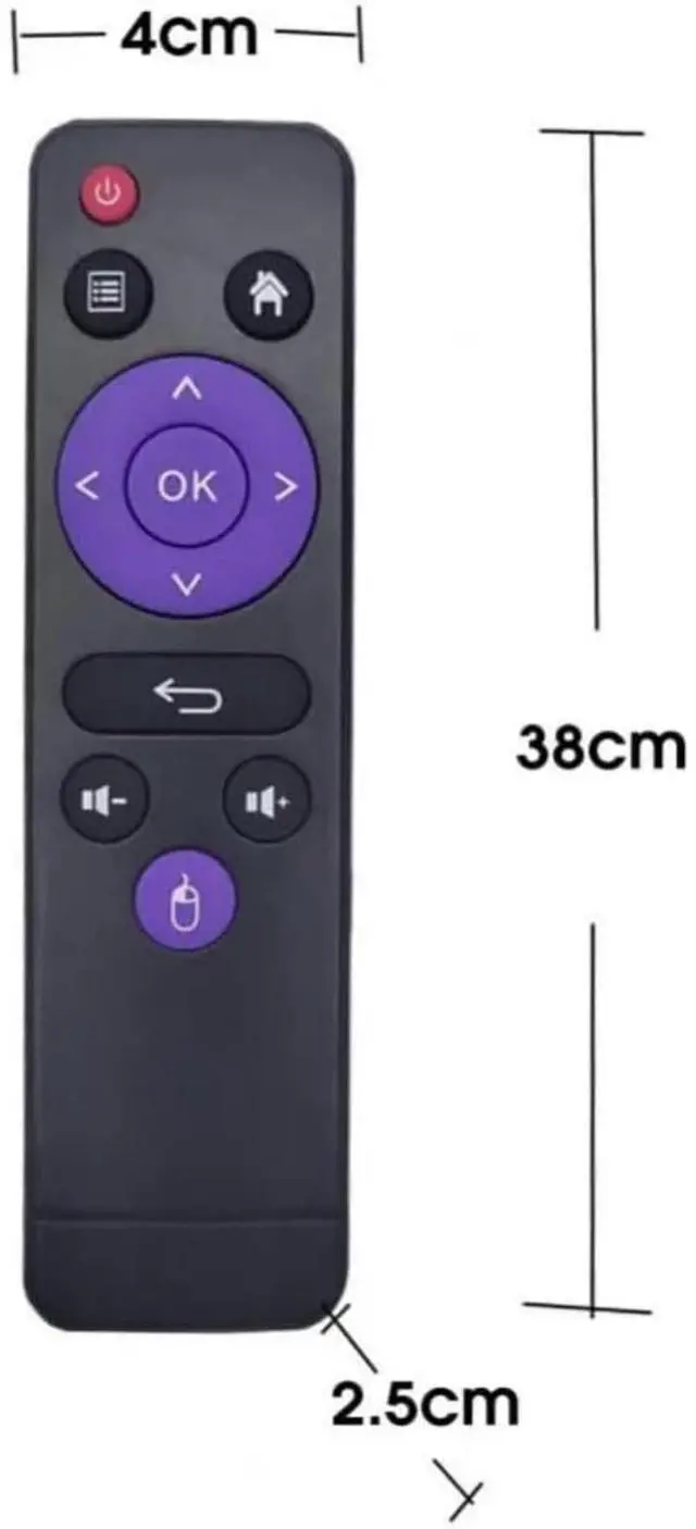 Alt view image 2 of 5 - Jussming Purple Infrared Remote Control Replacement for MXQ H96MAX X3 H96 Mini MX10 Pro MX1 HK1 RBox TV Box ^^ Long Range Fast Response
