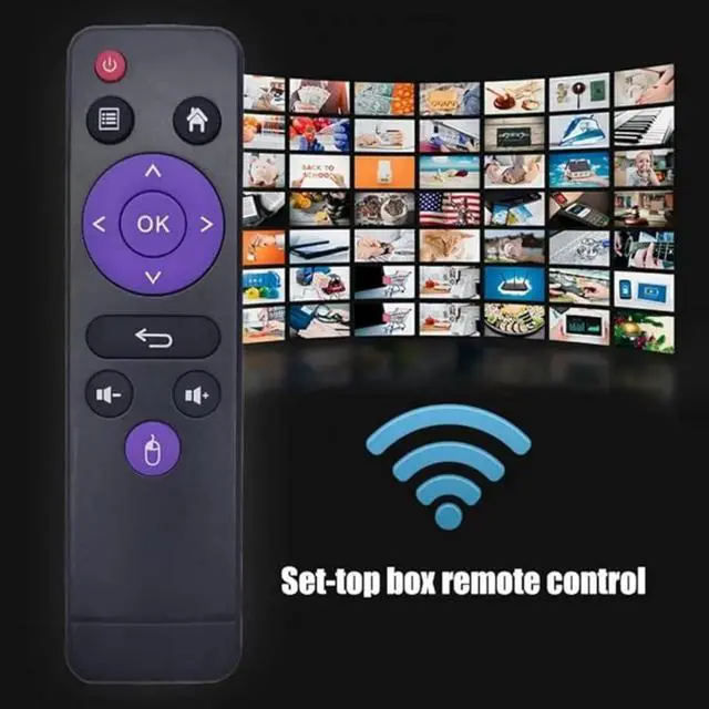 Alt view image 4 of 5 - Jussming Purple Infrared Remote Control Replacement for MXQ H96MAX X3 H96 Mini MX10 Pro MX1 HK1 RBox TV Box ^^ Long Range Fast Response