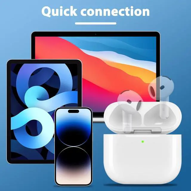 Alt view image 5 of 5 - Wireless Charging Case Replacement Compatible with Airpods 4th Generation, and Bluetooth Pairing Sync Button, Air Pod 4th Charging Case to USB-C(No Earbuds)