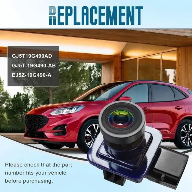Alt view image 4 of 5 - Rear View Backup Camera Parking Assist Replacement for Ford Escape 2014-2016 Camera Replace# GJ5T19G490AD GJ5T-19G490-AB EJ5Z-19G490-A