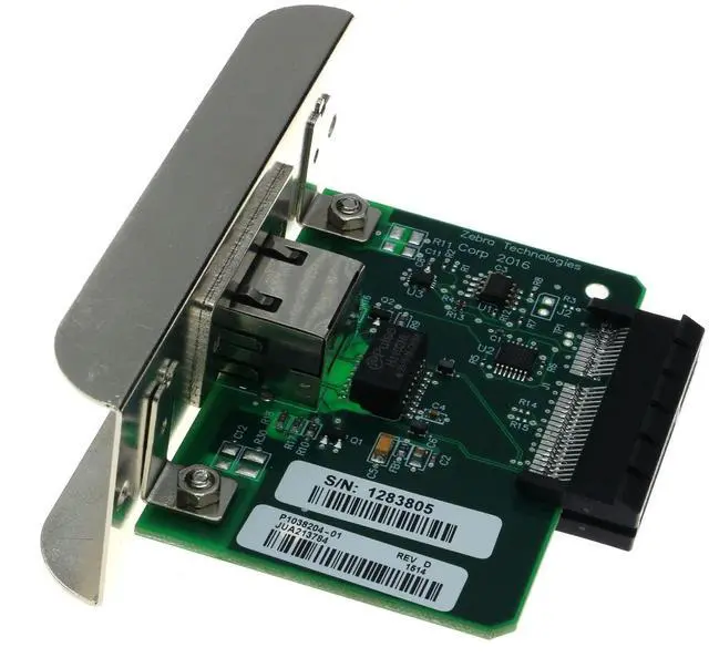 Alt view image 2 of 4 - Internal Ethernet Print Server Network Card for Zebra ZT210 ZT230 P1038204-01