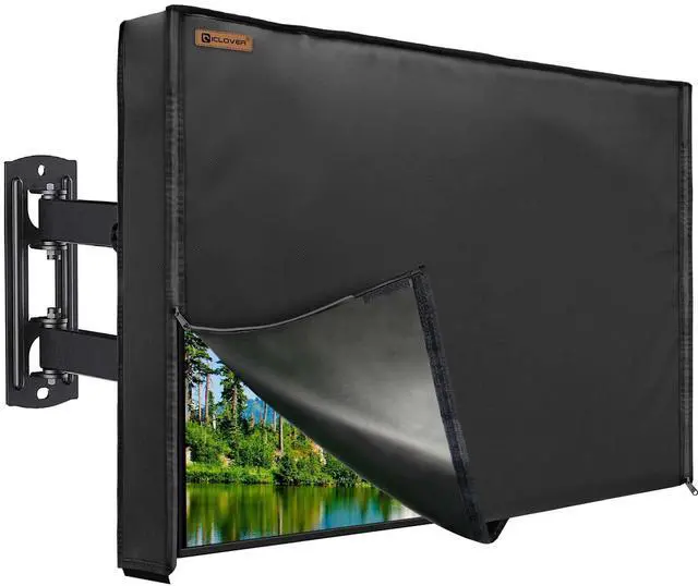 Main image of IC ICLOVER Outdoor TV Cover 41-43 inch, 600D Heavy Duty 4 Season Weatherproof Screen Protector with Waterproof Zipper & Remote Control Pocket, Outside Television Cover for LED, LCD, OLED TVs