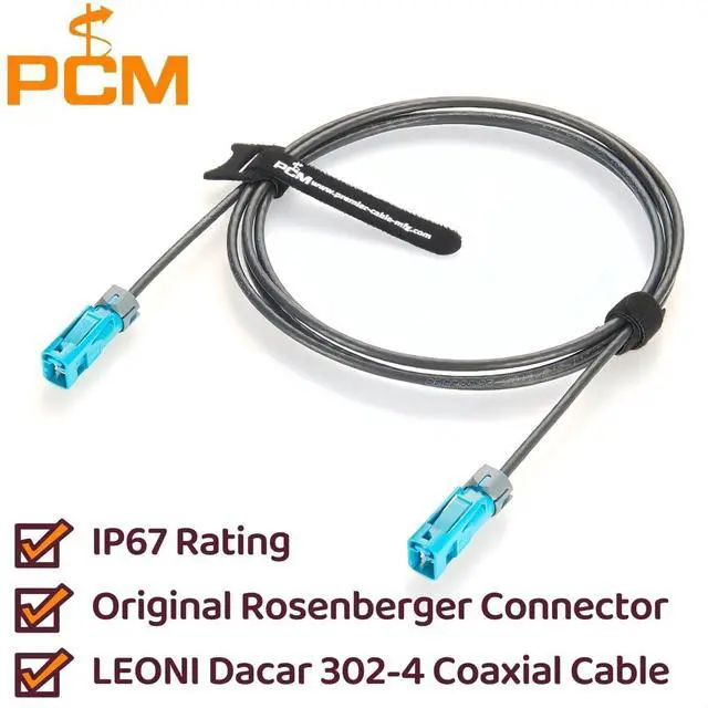 Alt view image 2 of 5 - IP67 Waterproof Rosenberger Fakra Z Female to Female RF Coaxial Cable 59Z163-003-Z Vehicle GPS Antenna Cable for GMSL2 & FPD-Link III Camera, ADAS, Embedded Vision Cameras, Infotainment (2M/6.6FT)