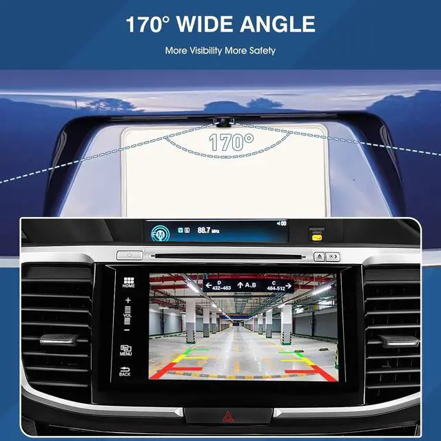 Alt view image 5 of 5 - ACAUTO Rear Park Assist Backup Camera 39530-T2A-A21 Compatible with Honda Accord 2014-2017, Reversing Assist Rear View Camera 590-440, 39530T2AA21, 39530T2AA3