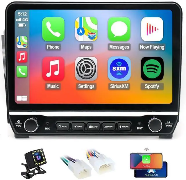 Main image of QLED Radio for Toyota Tundra 2009 2010 2011 2012 2013 Upgrade,Touch Screen Stereo Replacement,Wireless carplay Android auto,Free Camera