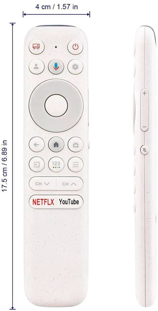 Alt view image 5 of 5 - Beyution RC902N FER2 Replacement Voice Remote Control fit for TCL NXTVISION Series QLED 4K UHD Google Smart TV 2024 Model:55A300W 65A300W 75A300W 85A300W