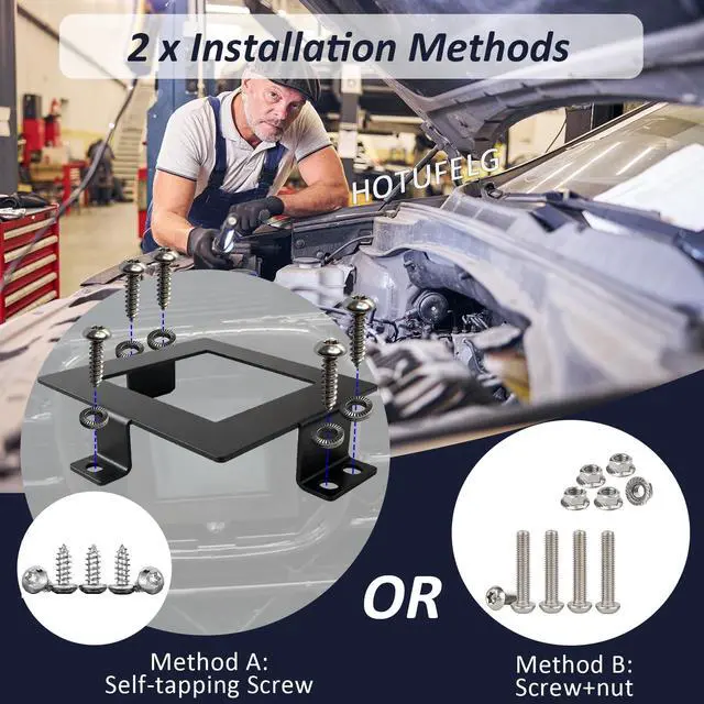 Alt view image 3 of 5 - Radar Sensor Protector Cover Compatible with Honda Accord 2023-2025, Anti-Theft Steel Bracket with Security Screws, Prevents Front Radar Distance Sensor Theft, Easy Installation Kit Included (Black)