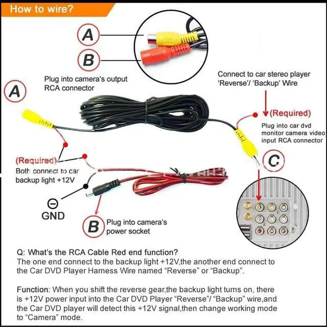 Alt view image 5 of 5 - Vehicle License Plate Backup Camera for Car,Reverse Rear View Camera Replacement for Ford Edge Escape 2008-2012/Mercury Mariner 2008-2012