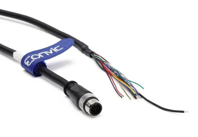 Alt view image 4 of 5 - Eonvic M12 Cable 17 Pin Male A Code Waterproof Sensor Cable Aviation Plug Shielded Injection Moulding Industrial Electrical PVC 10m
