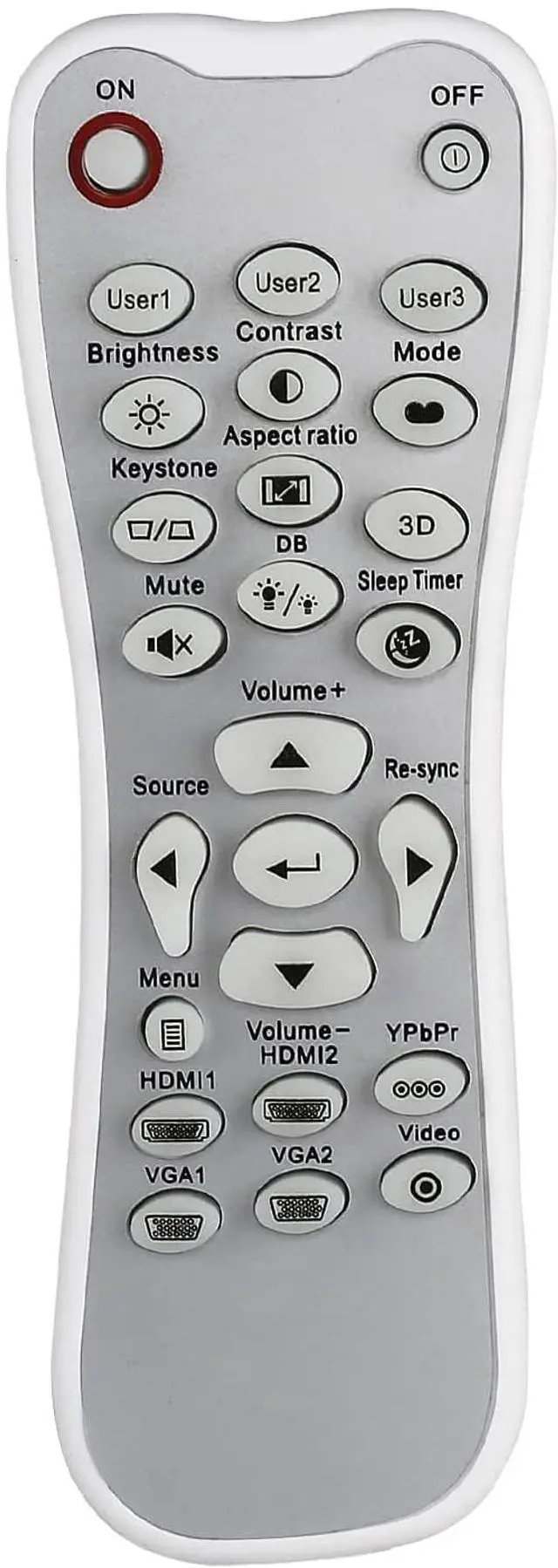 Main image of Universal Replacement Remote Control Fit for GT1080HDR HD146X HD243X UHD50X UHZ65LV for Optoma