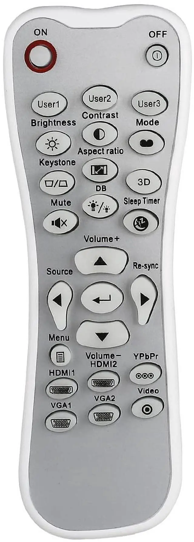 Alt view image 2 of 2 - Universal Replacement Remote Control Fit for GT1080HDR HD146X HD243X UHD50X UHZ65LV for Optoma