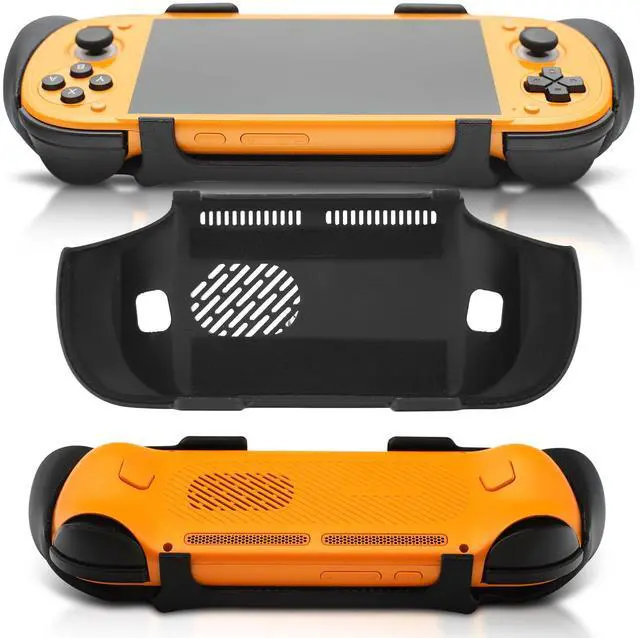 Main image of Grip for Retroid Pocket 6 Grip 2-in-1 Reversible Screen Cover & Thick Comfort Grip Case with Felt Wrap Ergonomic RP6 Handheld 2n1 J C S F Y (Thick Comfort Grip) (Slim)