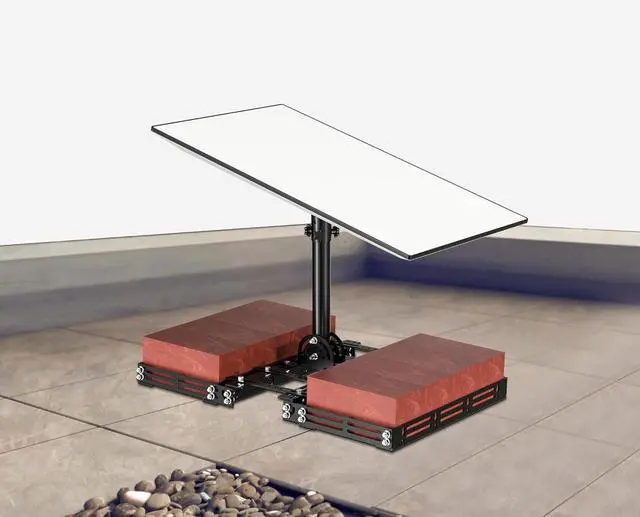 Alt view image 2 of 5 - Burbifro Starlink Performance Gen 3 Roof Ridge Mount, Include Aluminum Alloy Pipe Adapter, Adjustable160 Degree Tilt for Better Signal, Compatible with Starlink Performance(Gen 3) Dish
