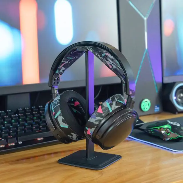 Alt view image 3 of 5 - WC Mod Kit V2 for Maxwell Gen 1 Cooling Gel Earpads + Extra Wide Silicone Headband Compatible with Audeze Maxwell Xbox & PS5 Gen 1 by Wicked Cushions ^^ Enhanced Comfort & Cooling ^^ 90's Black