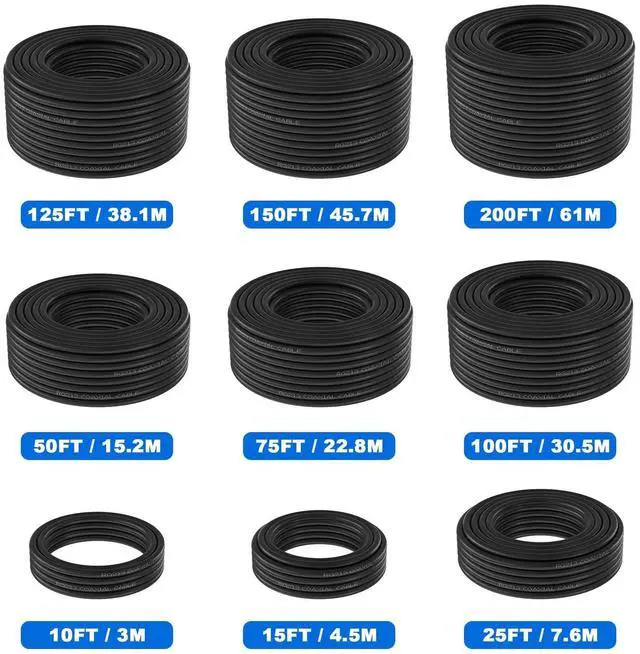 Alt view image 5 of 5 - YOTENKO RG213 Coaxial Cable Bulk - 15FT, 50 Ohm Low Loss RG-213 Coax, Bare Copper Stranded Center Conductor & Braid, Pro-Grade Wire for Ham Radio, CB, Antenna Extension, DIY Connector Installation
