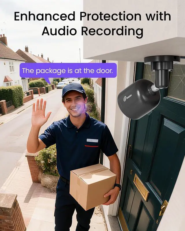 Alt view image 5 of 5 - Loocam 4K Bullet Wired Camera Replace PoE Security Camera System