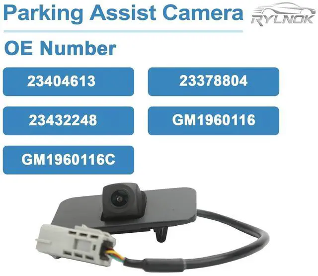Alt view image 3 of 5 - RYLNOK Rear View Backup Camera Parking Assist Camera Compatible with GMC Yukon Denali Tahoe Suburban Escalade Replace OE Number 23404613 23378804