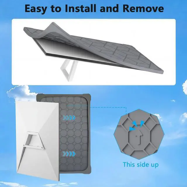 Alt view image 2 of 5 - Gen 3 Starlink Protective Cover Case, Compatible with Starlink Standard Gen 3 Dish, Outdoor Protection Cover for RV, Camping, Home Roof and Travel Setup, Gray