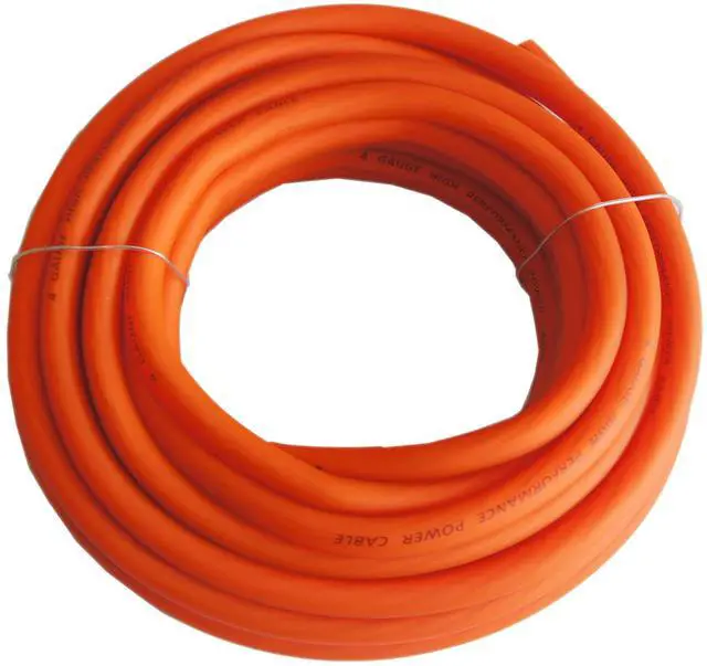 Alt view image 3 of 5 - RD True 4 Gauge AWG CCA 25ft Orange Power Wire and 25ft Black Ground Soft Touch Cable Battery Cable, Home Speaker Stereo System, Automotive Use