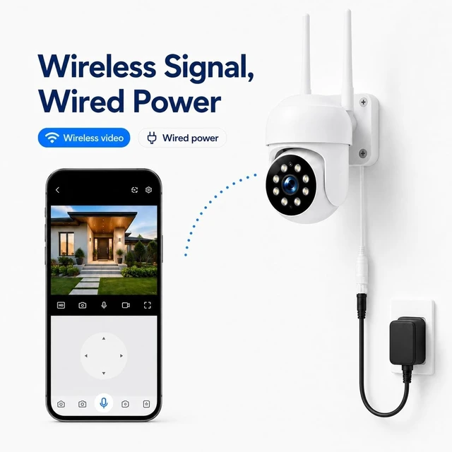 Alt view image 2 of 5 - Camcamp Security Camera Wireless Outdoor, 1080P PTZ WiFi with Auto Tracking