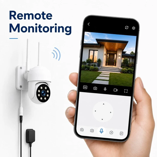 Alt view image 5 of 5 - Camcamp Security Camera Wireless Outdoor, 1080P PTZ WiFi with Auto Tracking