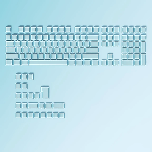 Alt view image 5 of 5 - surmen PBT Keycaps Cherry Profile for Gaming Keyboard (Shadow Blue)
