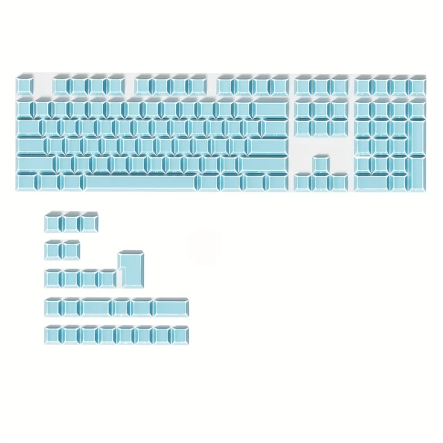 Main image of surmen PBT Keycaps Cherry Profile for Gaming Keyboard (Shadow Blue)