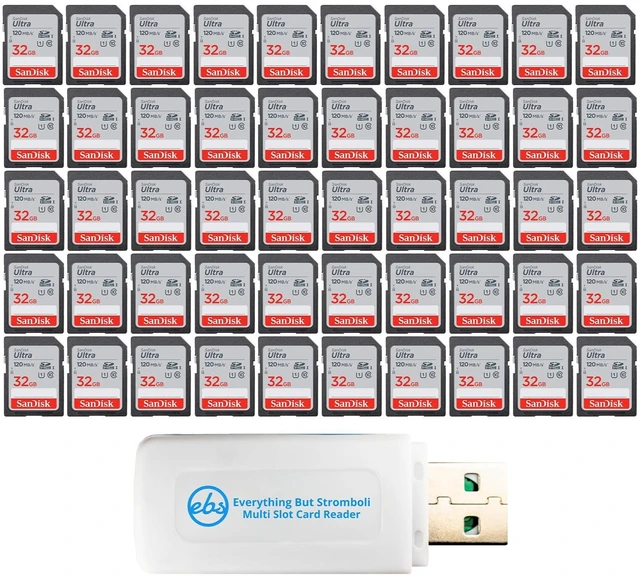 Main image of SanDisk Class 10 Memory Card 32GB 50 Pack Ultra SD Card SDSDUN4-032G-GN6IN