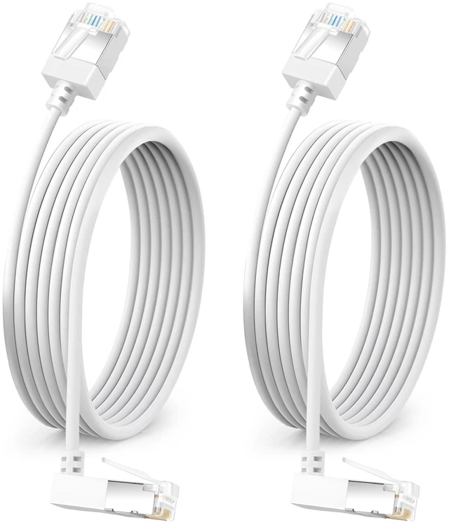 Main image of Flexible Gigabit Cat6 Ethernet Cable 270 Upward Angle 30FT 2Pack, UTP