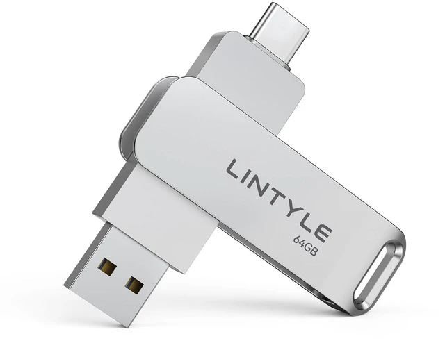 Main image of LINTYLE 64GB External SSD, USB Flash Drive 450MB/s, Portable Thumb Drive