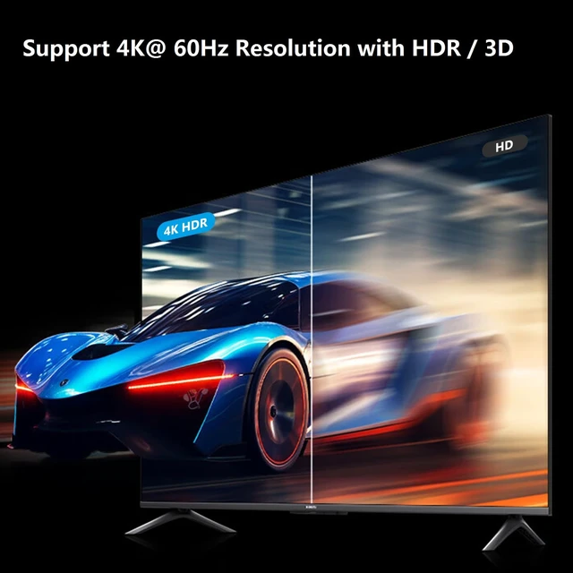 Alt view image 5 of 5 - LinSeek 4K@60Hz HDMI Splitter 1 in 4 Out, Auto Downscaling,18Gbps,HDR10
