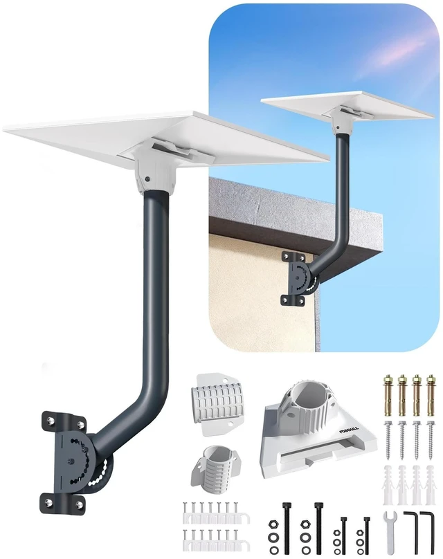 Main image of Foboull Starlink Standard 4/4X Mount Kit Compatible with Gen3 Starlink Standard Dish, Outdoor Roof Mount, Antenna Mast Pipe Mounting Kit