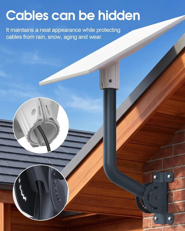Alt view image 3 of 5 - Foboull Starlink Standard 4/4X Mount Kit Compatible with Gen3 Starlink Standard Dish, Outdoor Roof Mount, Antenna Mast Pipe Mounting Kit