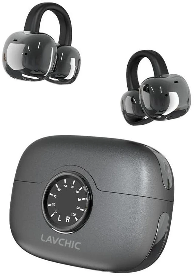 Main image of LavChic A80 Open Ear Earbuds, Clip On Wireless Headphones with Microphone