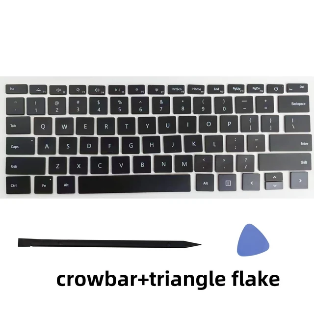 Alt view image 2 of 5 - Replacement Keycap Keys Fit for Microsoft Surface Laptop 3/4/5 (Black)