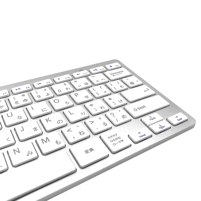 Alt view image 3 of 5 - JPYXKM Wireless Japanese Keyboard, Minority Language Ultra Thin Lightweight Silent Bluetooth Keyboards for Laptop/PC/Tablet/Desktop/Smart TV (Japanese)