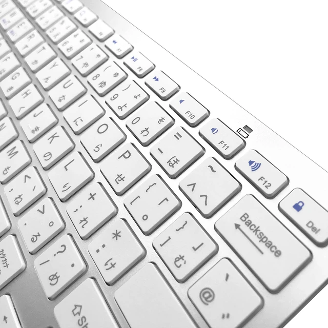Alt view image 4 of 5 - JPYXKM Wireless Japanese Keyboard, Minority Language Ultra Thin Lightweight Silent Bluetooth Keyboards for Laptop/PC/Tablet/Desktop/Smart TV (Japanese)