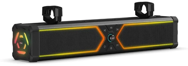 Main image of NOAM NSB UTV 28" Soundbar Waterproof IP 66 All-Metal Bluetooth Sound System with RGB Lights for UTV, Golf Carts & Boats ^^ True 250W RMS.