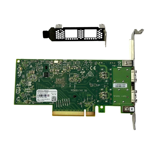 Alt view image 3 of 5 - MCX4121A-ACAT with Mellanox ConnectX4 2 Ports25Gigabit Ethernet Card PCI-E 3.0 PCIe X8 Ethernet Card Network Adapter