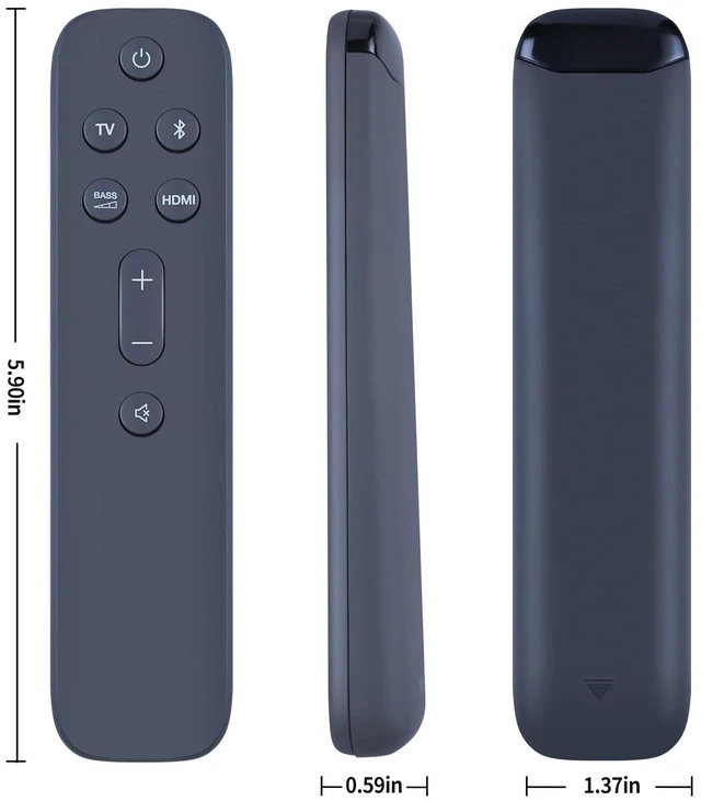 Alt view image 2 of 3 - Replacement Remote for JBL Bar 2.1 Deep Bass (MK2) JBL2GBAR21DB2BLKAM