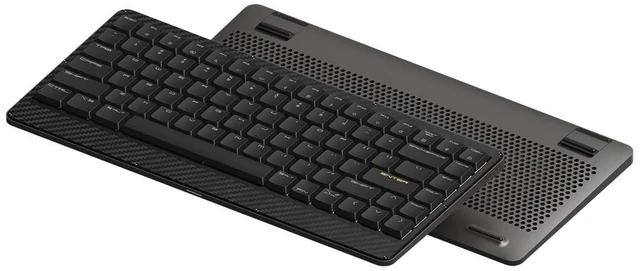 Main image of Edge Low-Profile 75% Mechanical Keyboard, Carbon Fiber & Mg Alloy (Grey)