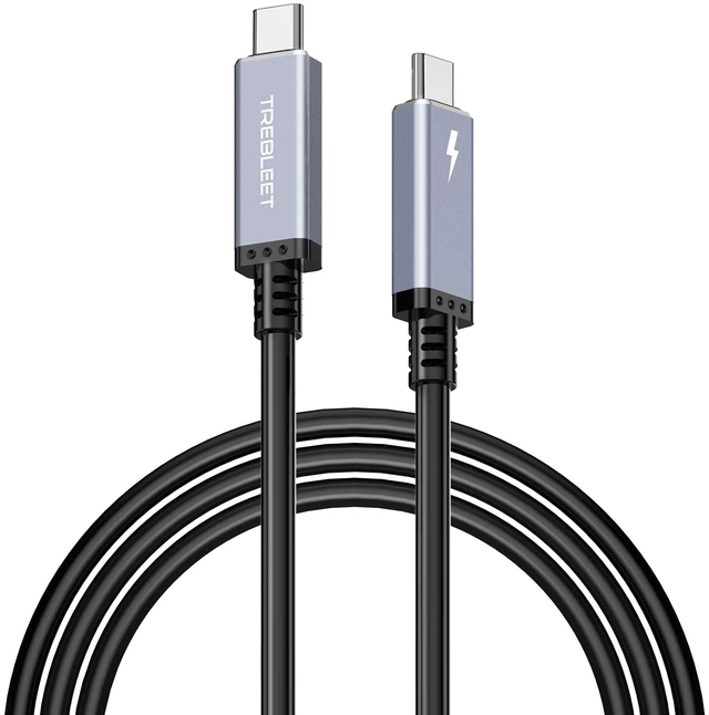 Main image of TREBLEET 6.6ft USB4 Cable (40Gbps), Compatible with Thunderbolt 5 & 4 & 3