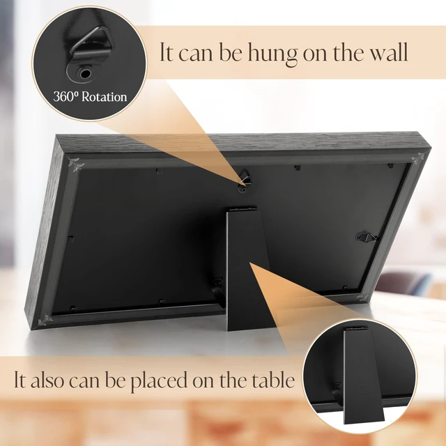Alt view image 4 of 5 - Dunkive 2 Pcs 7.4x13.7 CD Display Frame with Mat, White
