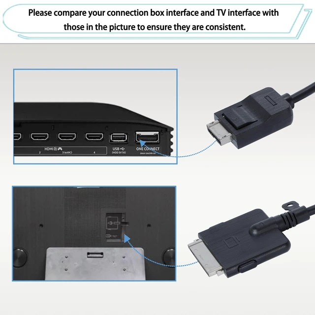 Alt view image 5 of 5 - 0.325m /12in BN39-02945A One Connect Cable Compatible with Samsung QLED TV