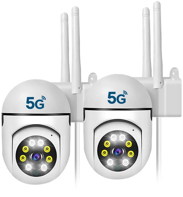 Main image of Ourlife 2Pack Wired Security Cameras Outdoor 1080P 2.4/5GHz Dual-Band
