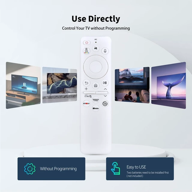 Alt view image 2 of 5 - Snrigw BN59-01480A Remote forSamsungTM2560E QN65Q8FA/QN65QN90AFXZA TV,White