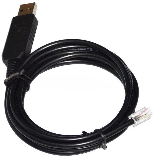 Main image of Pidwaok USB to RJ22 4P4C Cable for Losmandy Gemini-1 System, 1.8m RS232 PC Control Cable