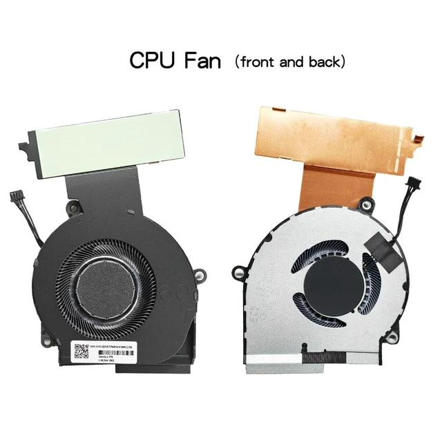 Alt view image 3 of 5 - New CPU+GPU Cooling Fan Replacement for HP OMEN 15-DC 15-dc1058wm 15-dc1054nr 15-dc0051nr 15-dc1084nr 15-dc0010nr 15-dc0052nr 15-dc0030nr TPN-Q211 P/N:L30203-001 L30204-001 L29354-001 L29355-001