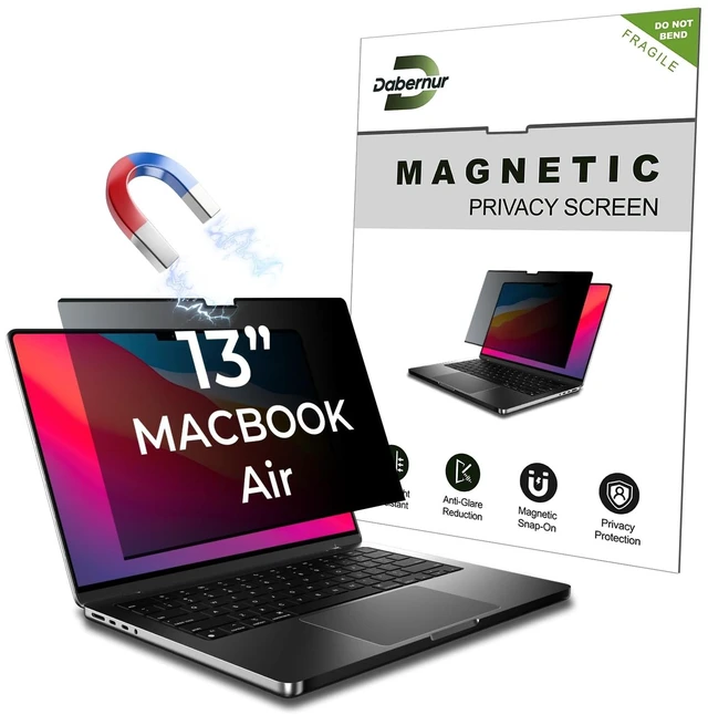 Main image of Dabernur Privacy Screen Protector for MacBook Air 13 Inch (2018-2021, M1)