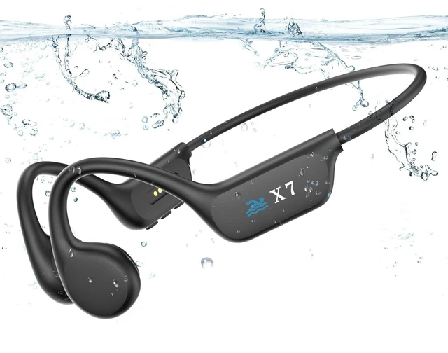 Main image of Swimming Headphones, IP68 Waterproof Bone Conduction Headphones, Wireless Headphones with Built-in 32GB Memory MP3 Player, Suitable for Underwater Swimming, Running, Cycling, and Travel